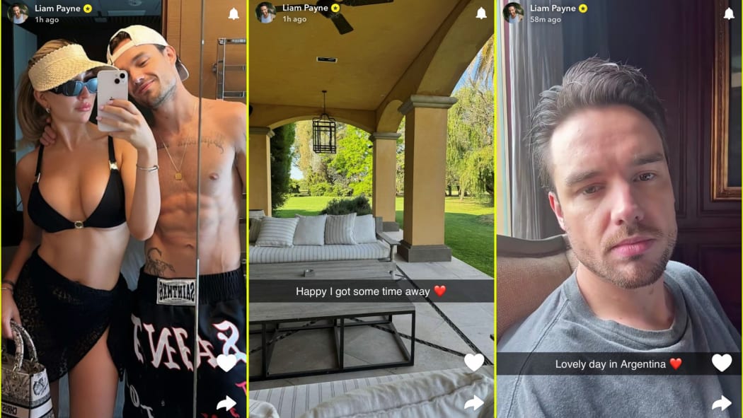 Payne's final Snapchats were seemingly posted an hour before his death.