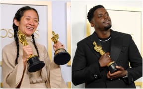 Nomadland's Chloe Zhao and Daniel Kaluuya of Judas and the Black Messiah.