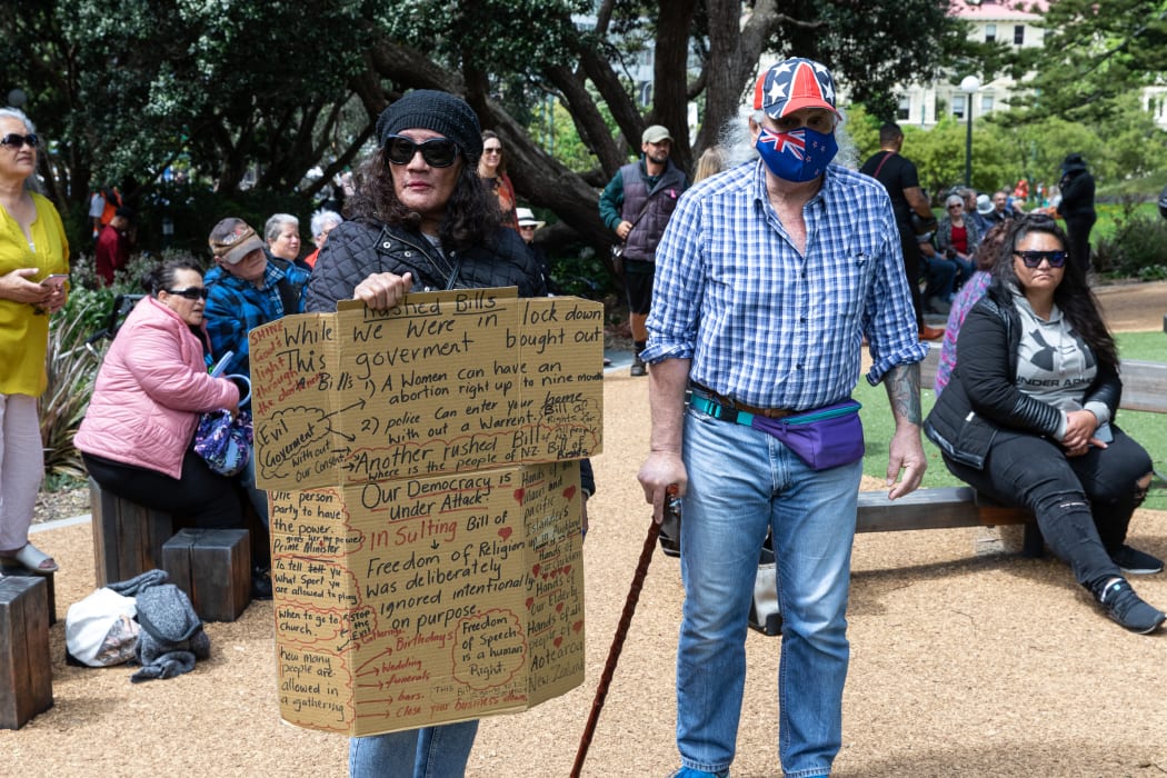 Ostensibly this was a protest against vaccine mandates but in reality the signs and shouts illustrated a potpourri of issues.