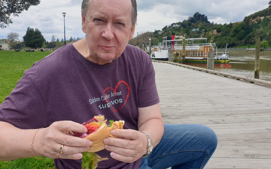 Geoff Horne was able to find plenty of places that serve a beetroot burger in Whanganui thanks to the internet.