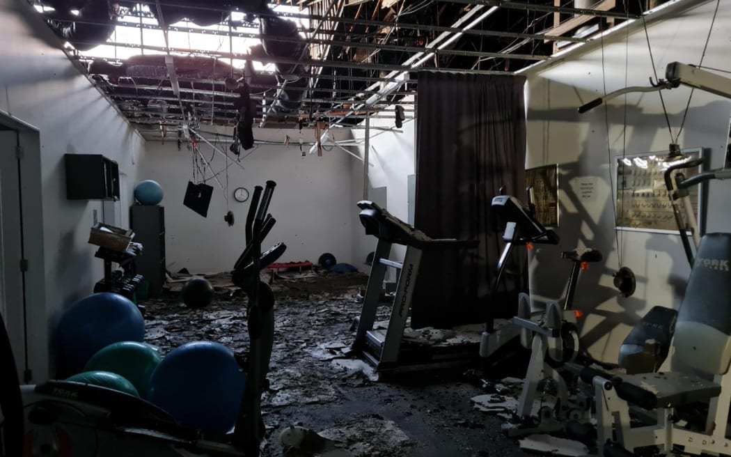Damage to a physiotherapy clinic in Takanini.