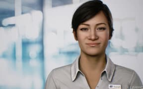 An animated woman.