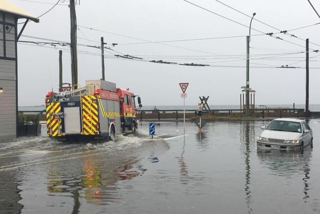 A photo sent into MetService by Jim Burns of Lyall Bay in Wellington today.