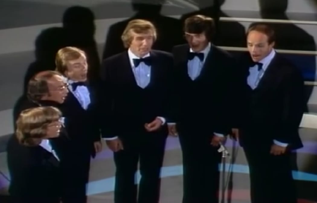 The original King's Singers; bass Brian Kay at right