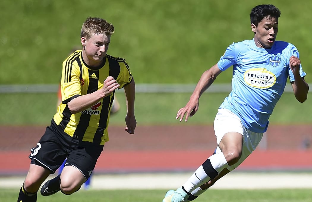 The Phoenix player James McGarry in action in the National Premiership.