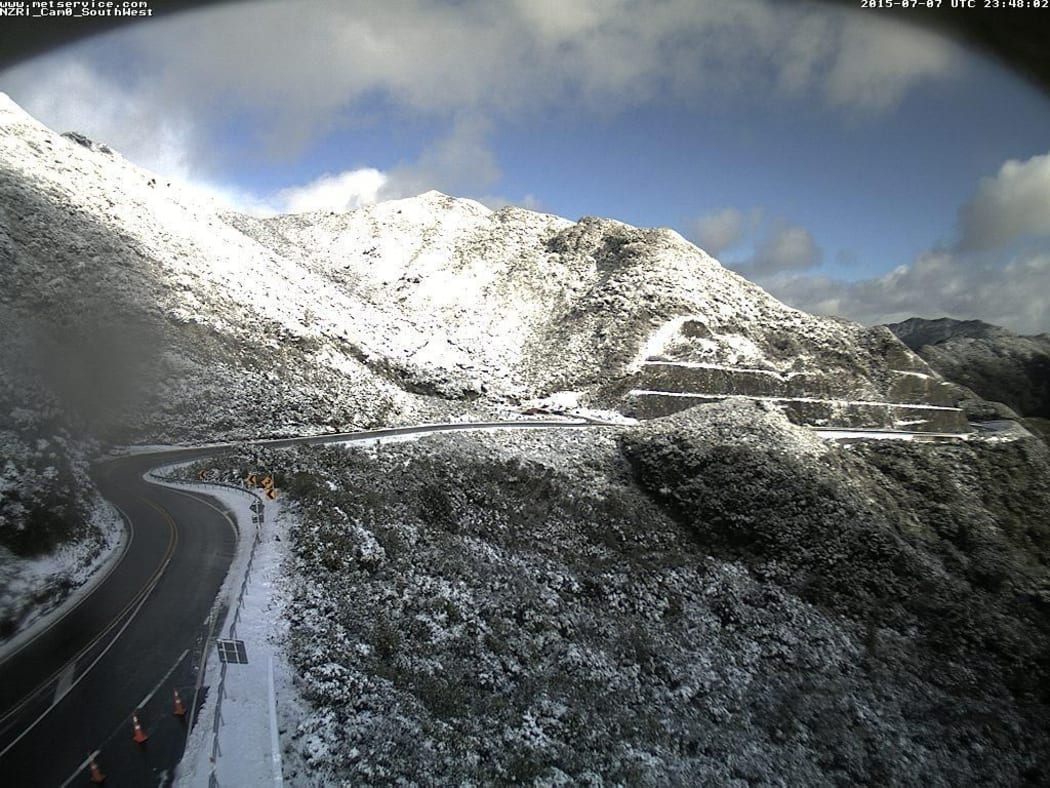 The Rimutaka Hill Road late Wednesday morning.