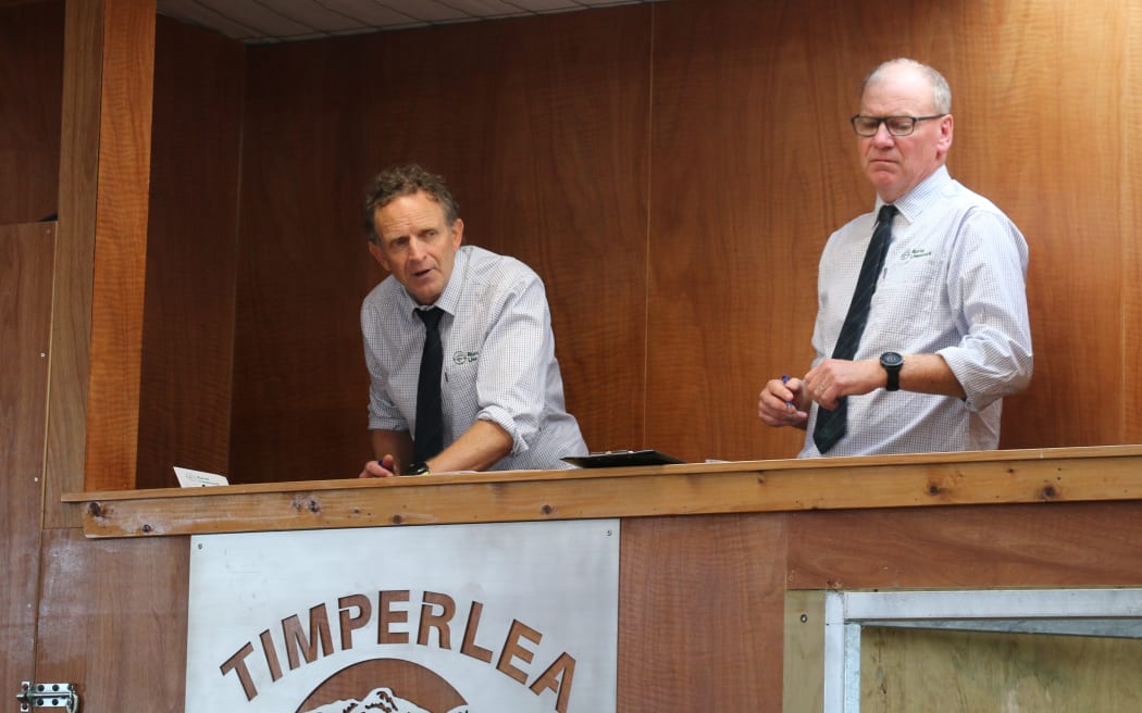 Rural Livestock auctioneers Donald Cooke and Anthony Cox
