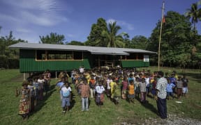A school in West New Britain, Papua New Guinea