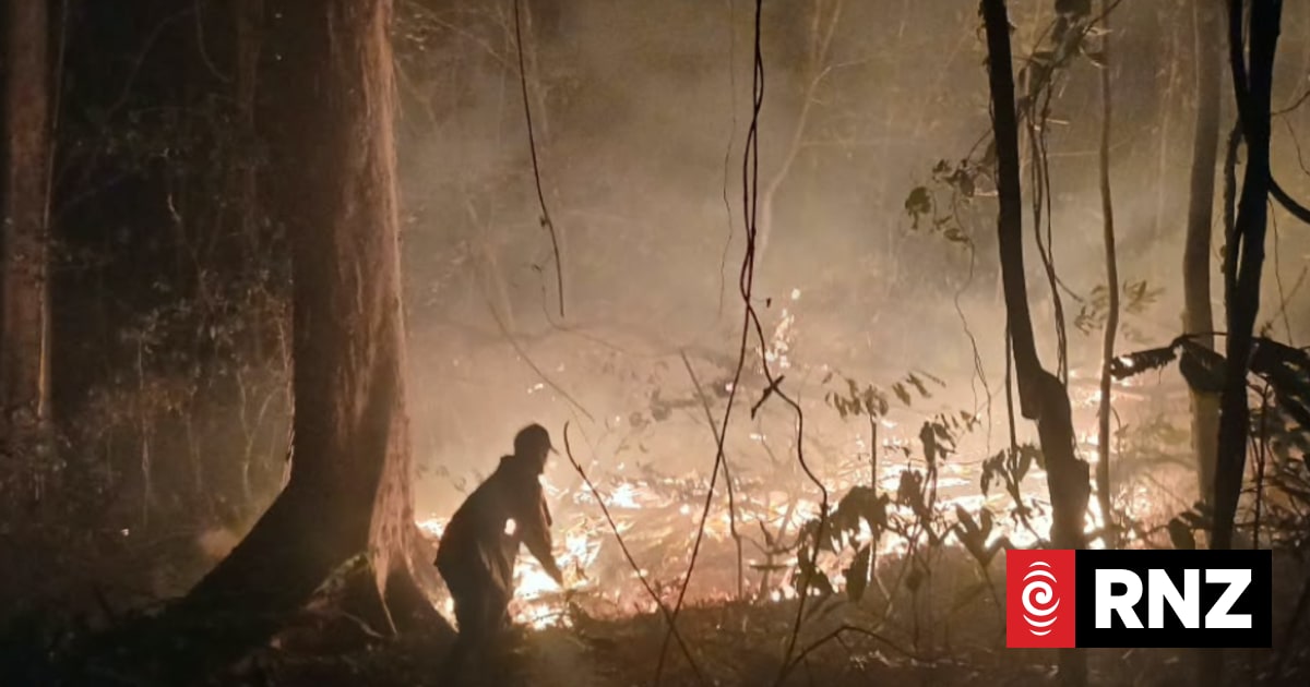 Wildfires have destroyed one-third of small PNG island, responders say