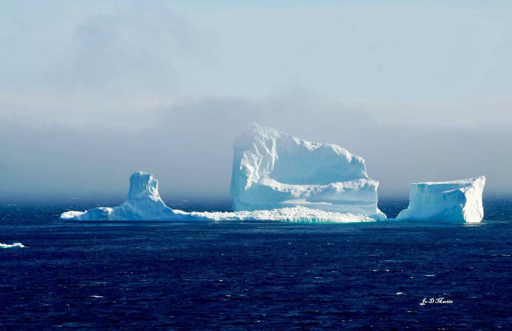 An iceberg off the shore of Newfoundland, Canada