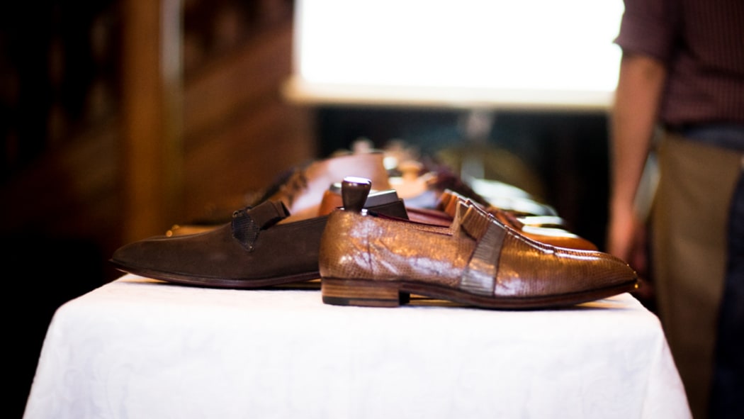Leather shoe cost sale