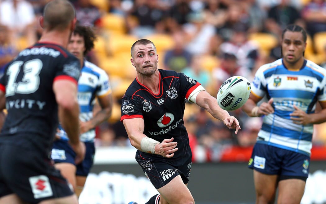 Kieran Foran on debut for the Warriors
