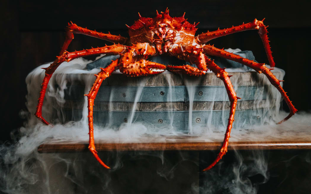 New Zealand King Crab, as served at Amisfield Restaurant.