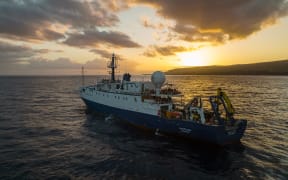 Exterior of the research ship EV Nautilus