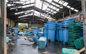 Damage at Levin following a powerful storm