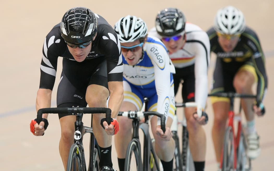 Hayden McCormick (front) is a late addition to the road cycling team.
