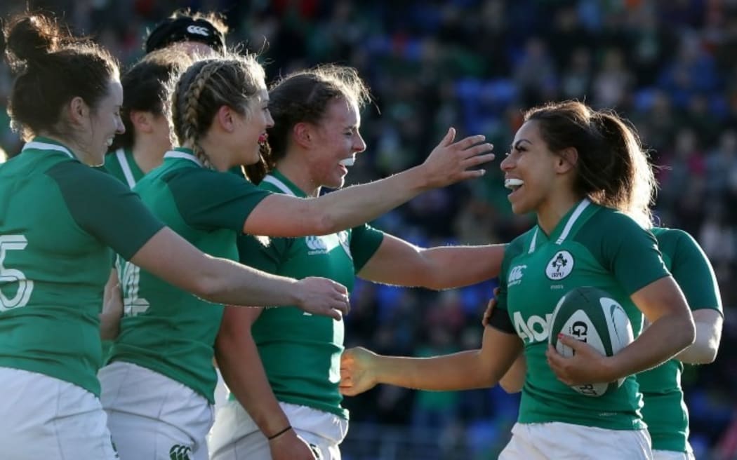 Sene Naoupu in action for Ireland.