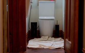 They blamed us for not putting the toilet seat down