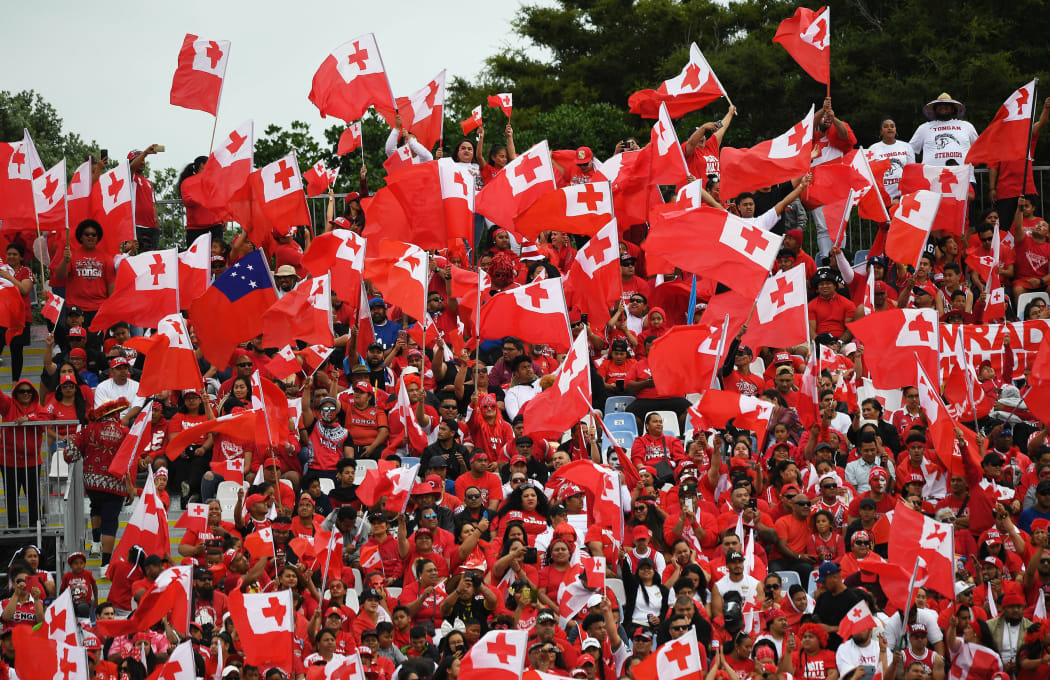Tongan fans turned out in force at Mount Smart Stadium during the Rugby League World Cup.