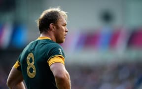 Schalk Burger of South Africa during the team's Rugby World Cup loss to Japan on Sunday.