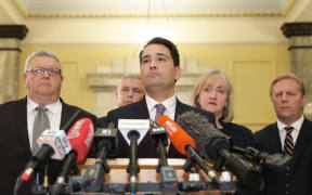 National Party leader Simon Bridges talks about the leak of a text on the person behind an earlier leak on his expense spending.