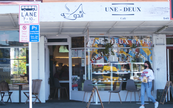 Une Deux Cafe on Karangahape Rd.