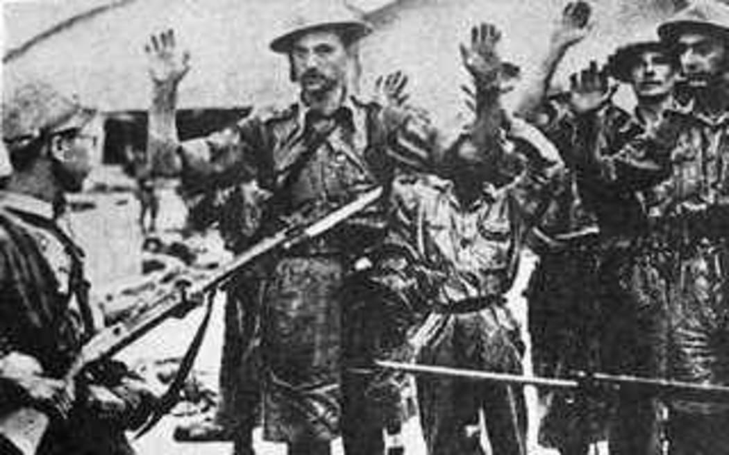 British Army Prisoners in Singapore in 1942.