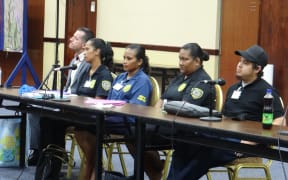 Marshall Islands police at human trafficking workshop