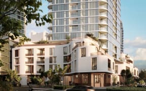 A render of the proposed Takapuna build-to-rent development.