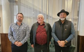 Moriori Imi Settlement Trustees from left, Billy King, Tom Lanauze and Maui Solomon.