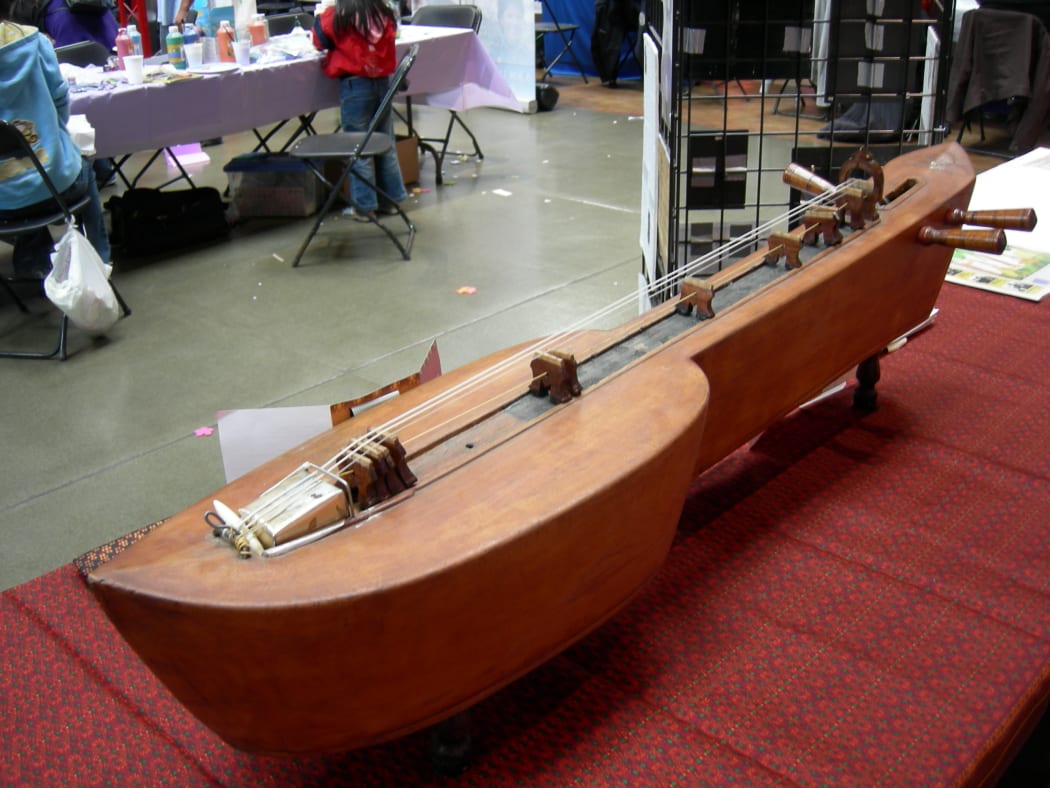 Khmer instrument called a krapeu - a zither like instrument with 3 strings
