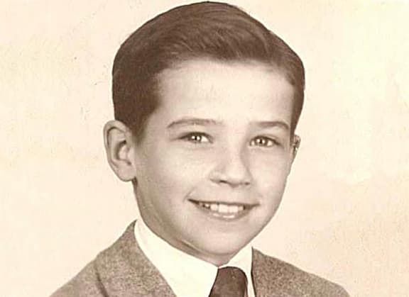 In this image obtained from the official website of US Senator Joseph Biden, shows the Senator at 10 years old in 1952. D