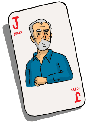 Jeremy Corbyn: The Joker (playing card)