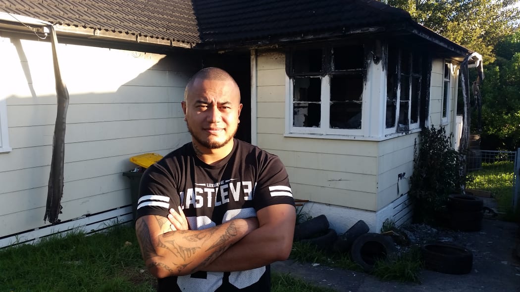 Edward Johnstone woke up his neighbours on Rapson Road whose house was burning and helped rescue their small children.
