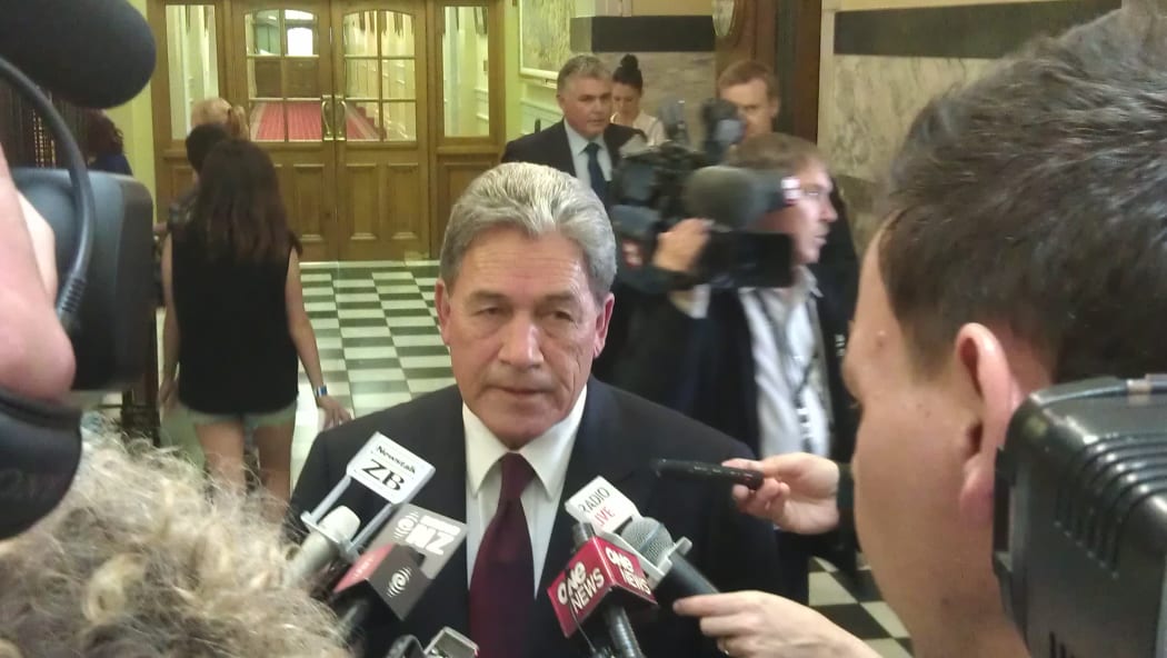 Winston Peters after making a statement to the House about Brendan Horan in 2012.