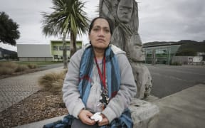 29062016 Photo RNZ / Rebekah Parsons-King. Situa Tangatauli works three jobs on a minimum wage and struggles to feed her family, she is hoping to get a living wage to better the lives of her family.