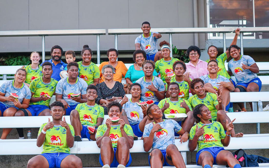 The Fijian Drua women enjoying their time in Brisbane after training.