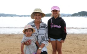 Kataraina WiHongi, attended Waitangi with her mokopuna and said it was special to watch the waka celebrations alongside them.