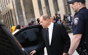 NEW YORK, NEW YORK - AUGUST 26: Harvey Weinstein exits court after an arraignment over a new indictment for sexual assault on August 26, 2019 in New York City.