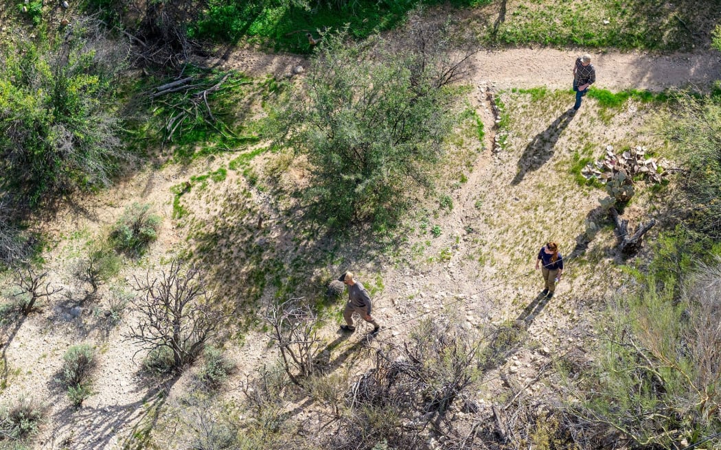 Members of the FBI surveil an area around Nancy Guthrie's Arizona home on February 11.
