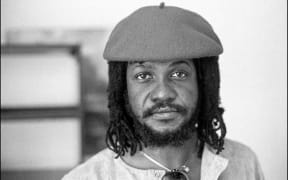 Sly Dunbar at Kensington Park Square apartment, London, UK on 9 July 1984