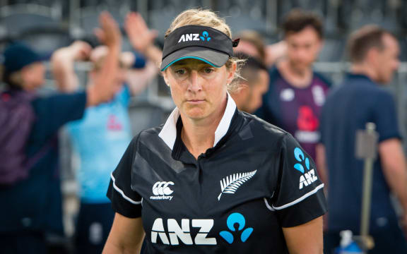 A dejected Sophie Devine of New Zealand during the 1st ODI Cricket match, White Ferns Vs England, Hagley Oval, Christchurch, New Zealand, 23rd February 2021.