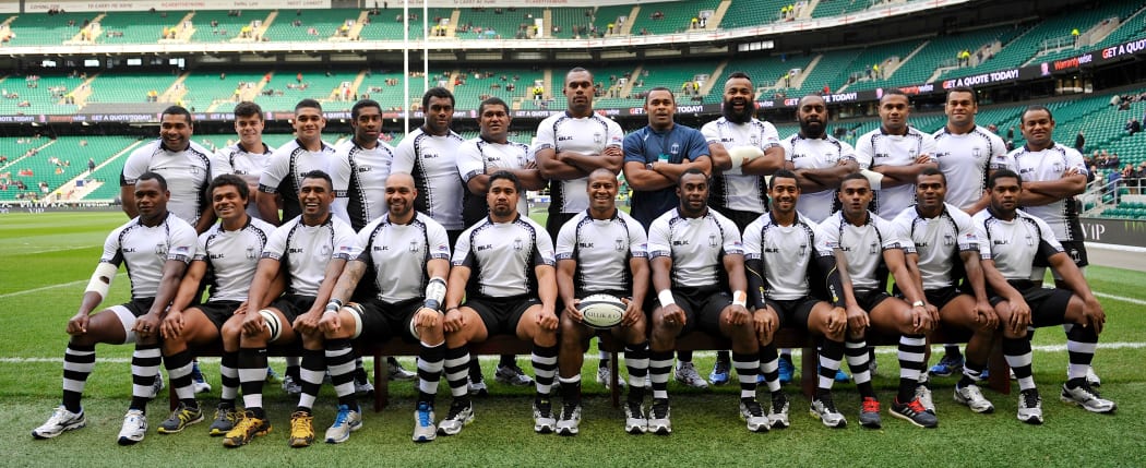 Campese Ma'afu (bottom row, 5L) previously played for Fiji against the Barbarians in 2013.