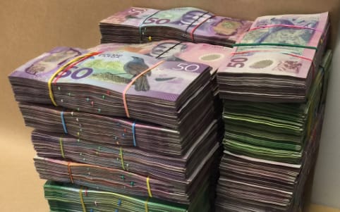 Cash located during Operation Pinyin.