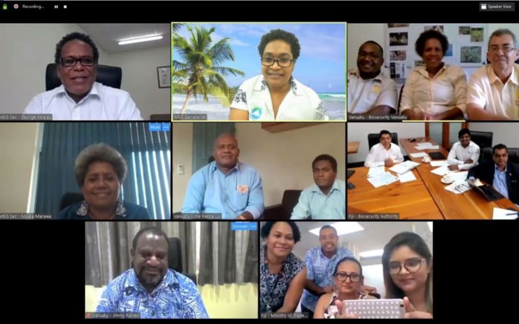 MSG Secretariat facilitates its first online bilateral consultations between Fiji and Vanuatu.