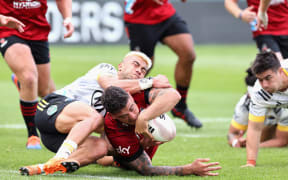 Crusders hooker Codie Taylor scores