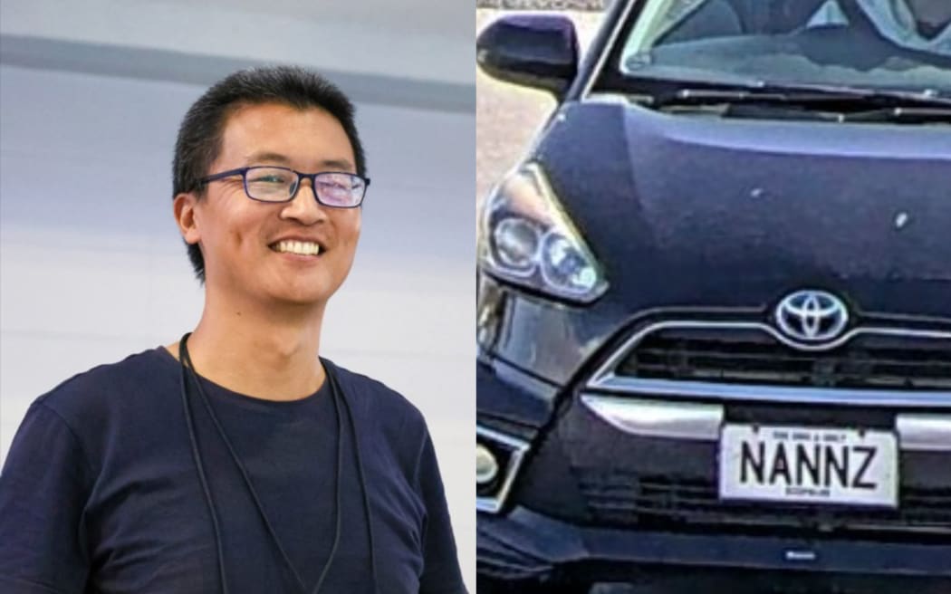 Nan Liu and his car.