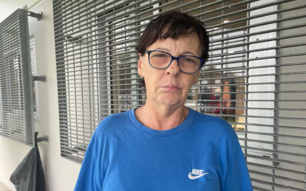 Rosslea resident Shan Isis left her ground floor unit for an evacuation centre.