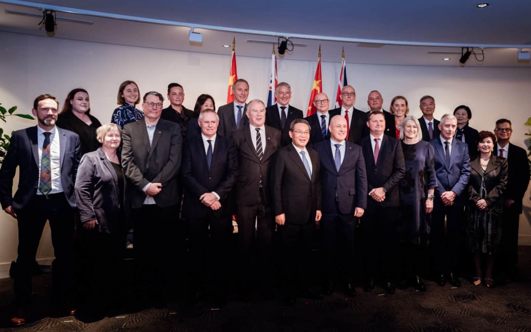 NZ China Council with Premier Li Qiang at a event at the Auckland museum.