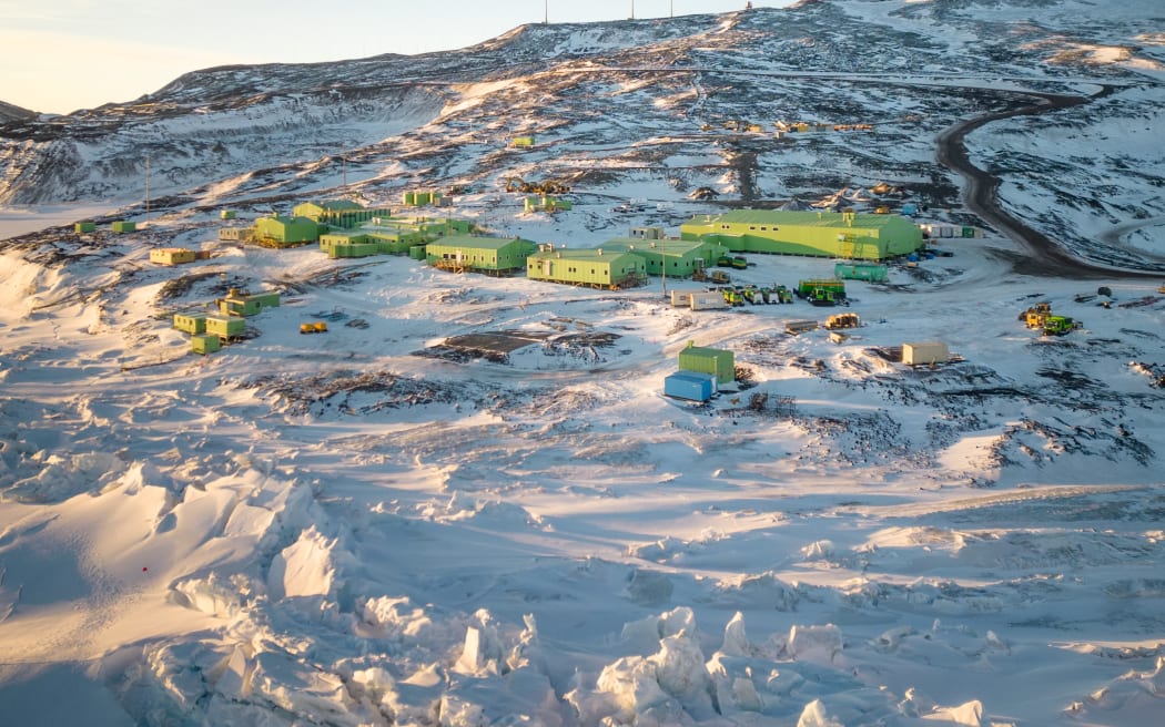New Zealand's Scott Base in Antarctica, in 2023.